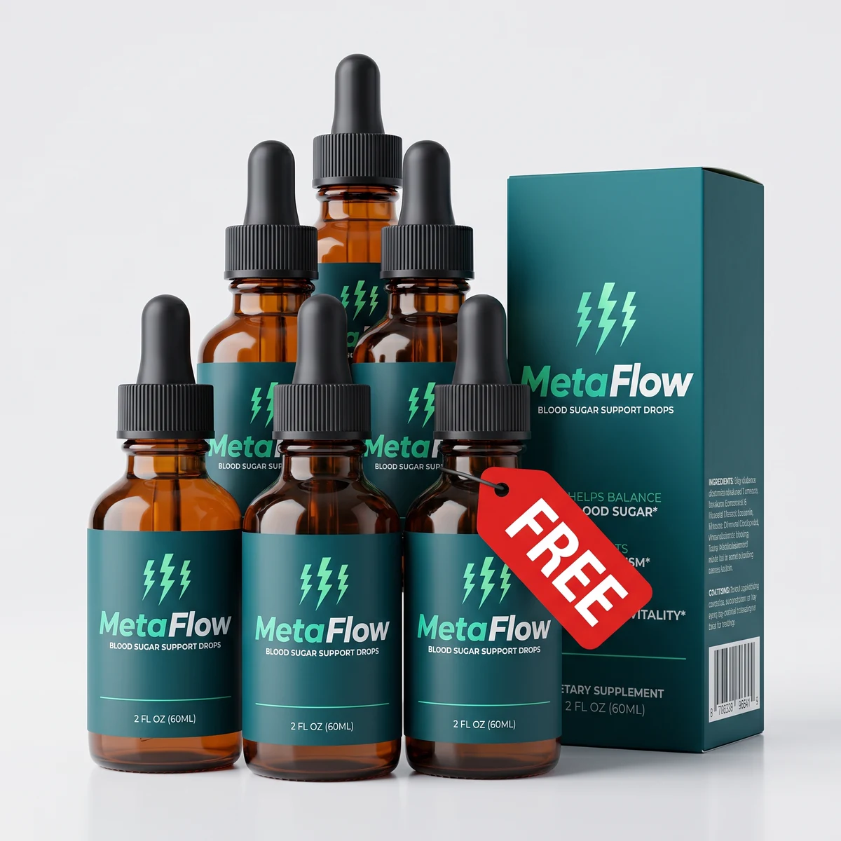 MetaFlow 6 bottles — 180-day supply